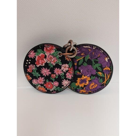 Coach Wallet Make Up Bag Key Chain In Posey Cluster Floral Print Coated Canvas - Picture 7 of 15